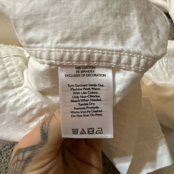 Eddie Bauer‎ Jacket Womans Ripstop Field Safari utility Cargo Canvas L Military - Picture 10 of 12